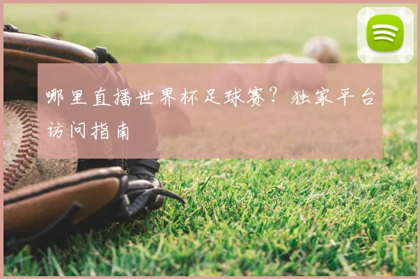 哪里直播世界杯足球赛?独家平台访问指南